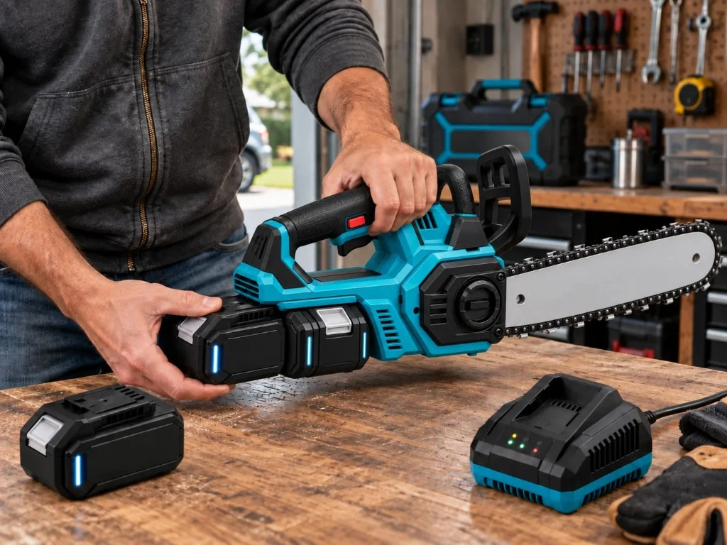 Dos baterías de litio y cargador rápido Iron Oak Pro